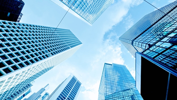 Skyscrapers from below