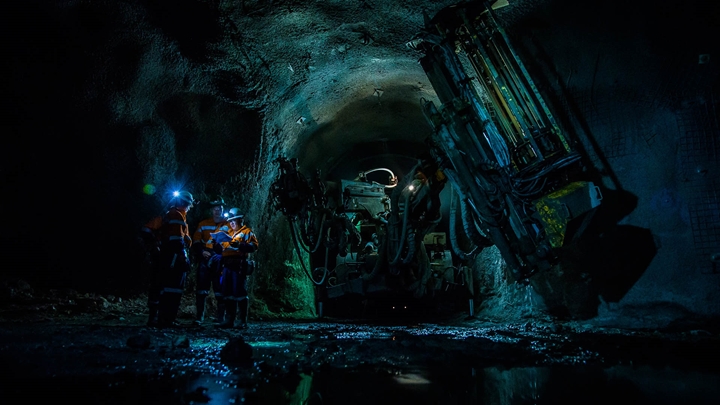 Oyu Tolgoi employees underground