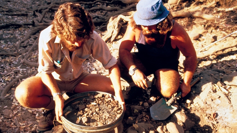 Sampling for diamonds - Kimberley, Western Australia in the 1970s