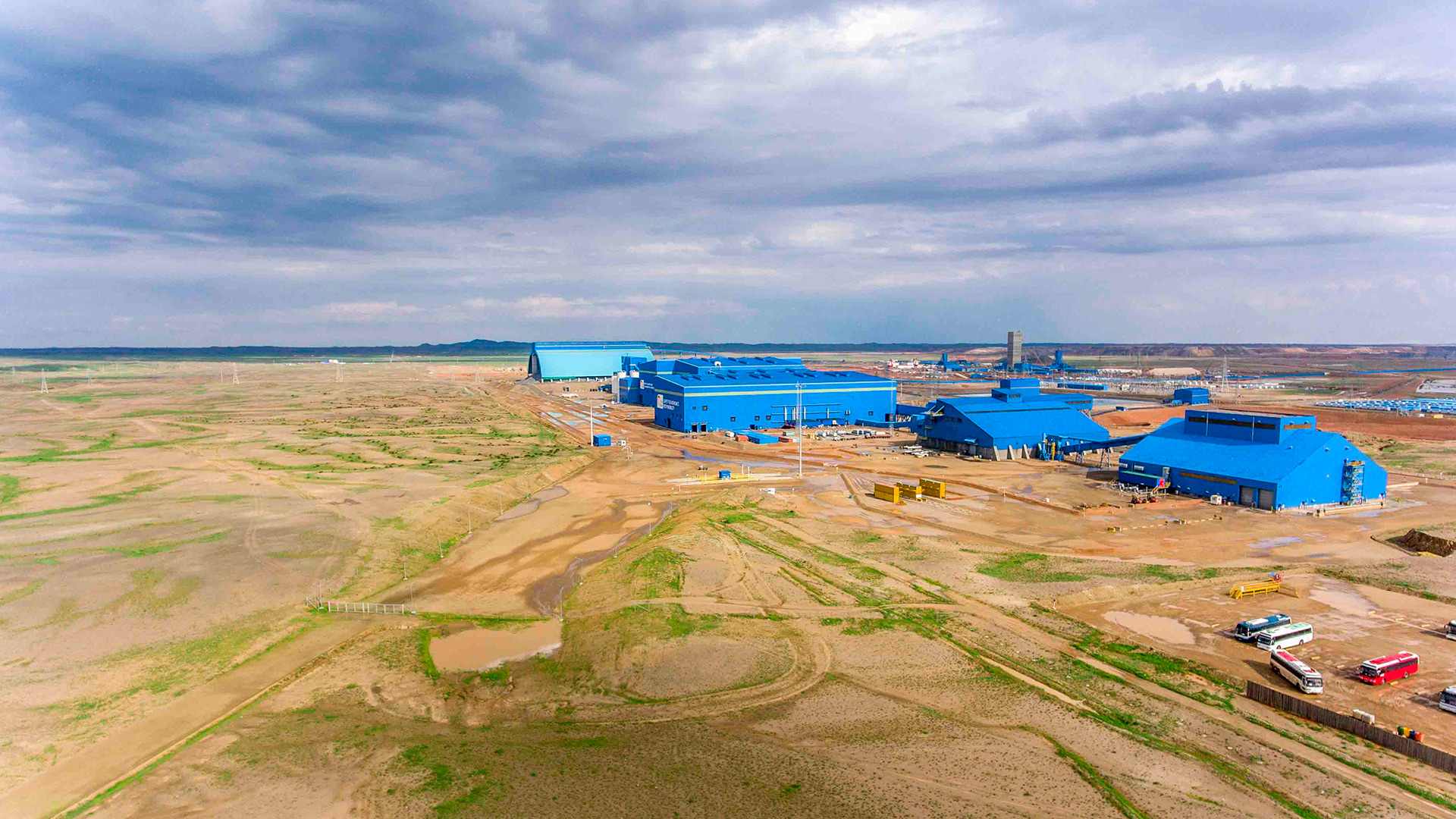 Aerial shot, Oyu Tolgoi