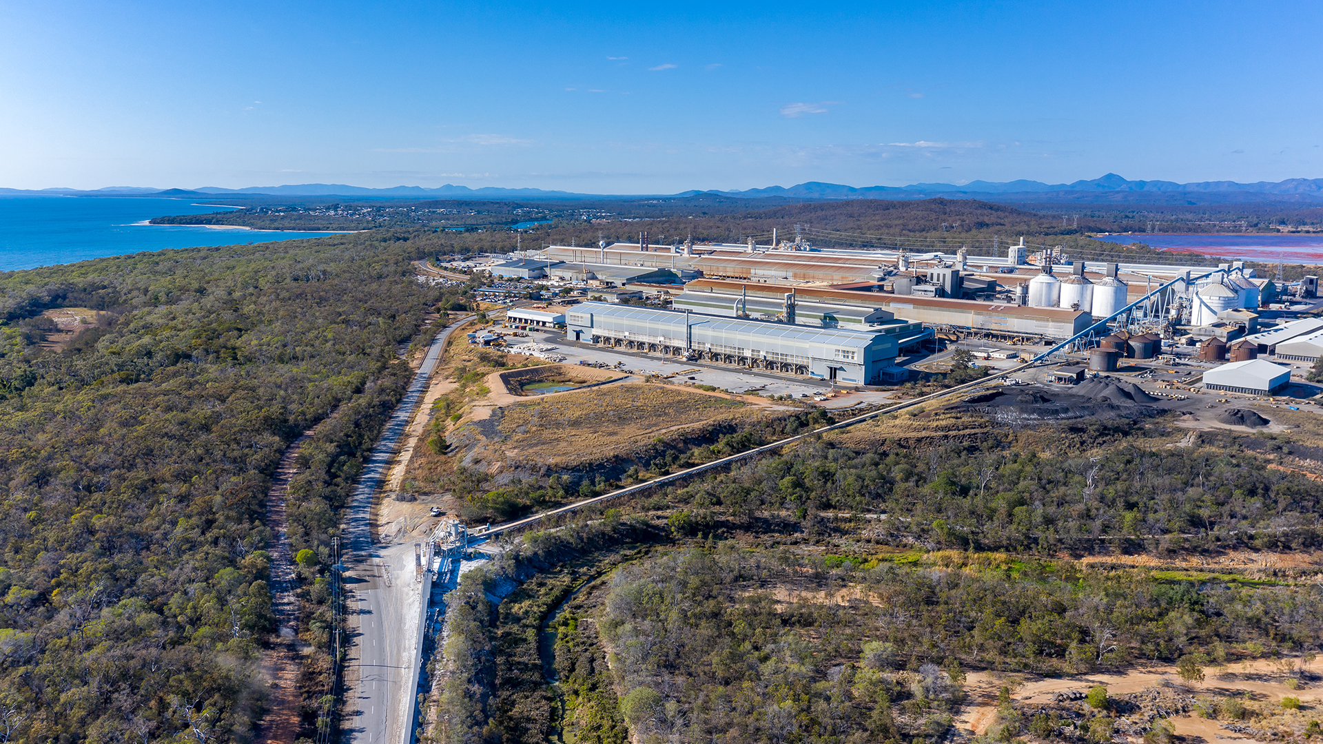 Boyne Smelters from the air