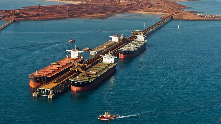 Rio Tinto 50–year shipping milestone at Cape Lambert port in Western Australia