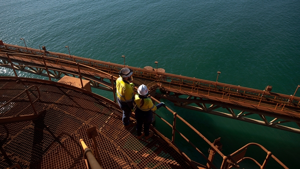 Two employees at Dampier Port