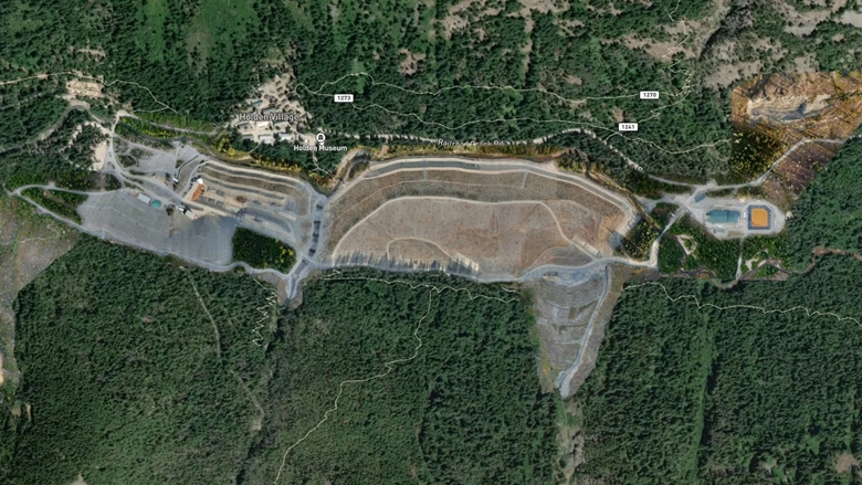 Aerial view of the Holden site in 2022, after the construction phase of the remediation works.