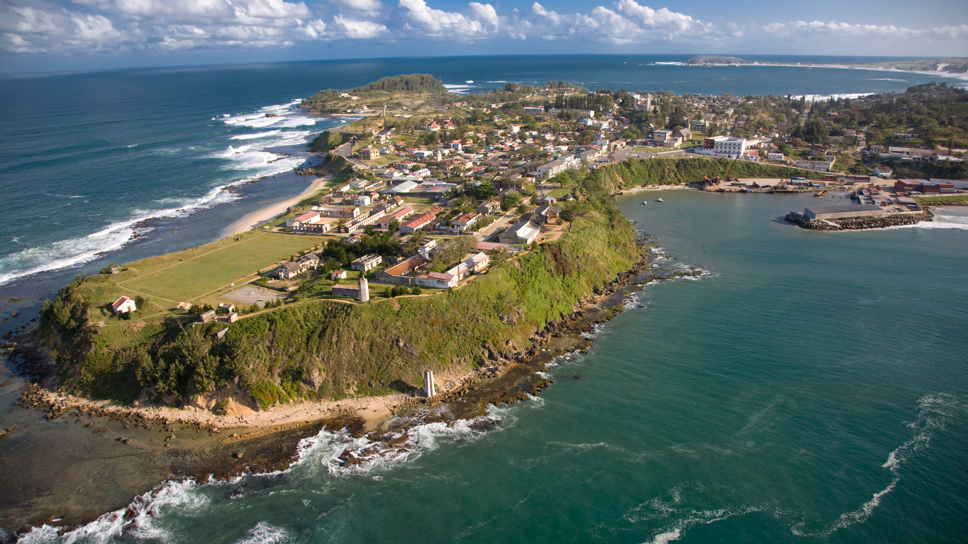 Aerial view of Forth Dauphin
