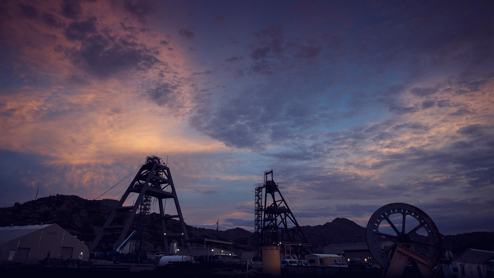 Resolution Copper project at night