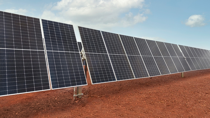Solar panels at Gudai-Darri