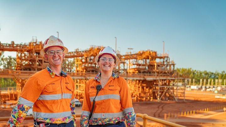 Two employees at Wiepa Arnum operations