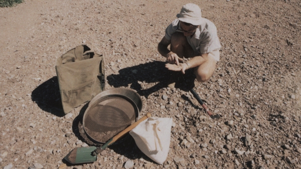 Geologist Frank Hughes at Smoke Creek