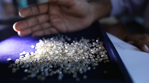 Uncut diamonds, Rio Tinto India