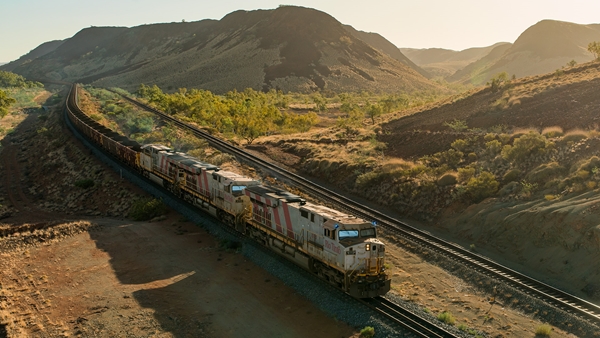 Autohaul driverless trains, Pilbara, Western Australia