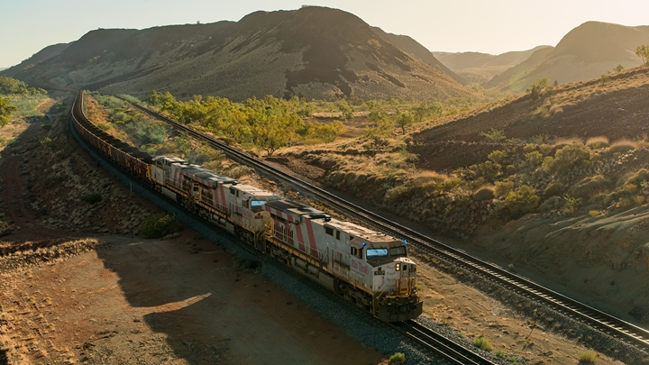 Autohaul driverless trains, Pilbara, Western Australia