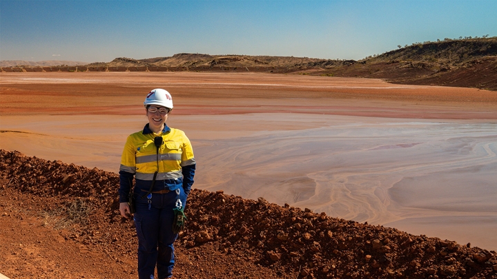Aida is a tailings and dams engineer at Marandoo 